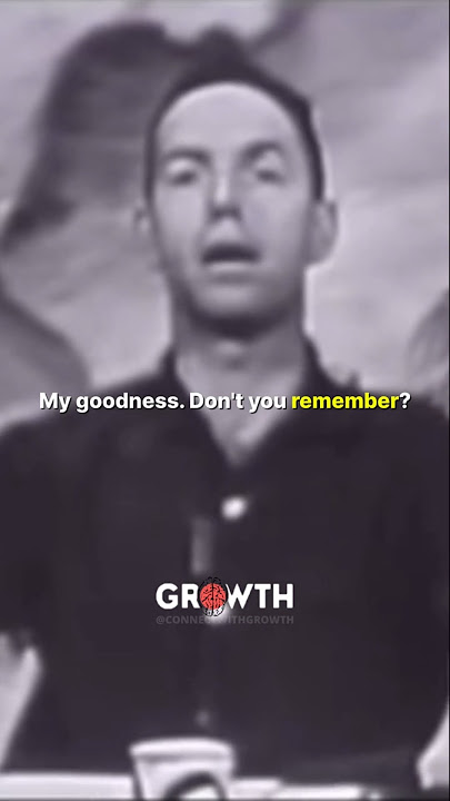 Alan Watts: One of The Most Eye-Opening Speeches