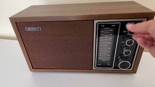 Sony Only! 1975-1977 Sony Model TFM-9440W AM/FM Solid State Transistor Radio Sounds Great!