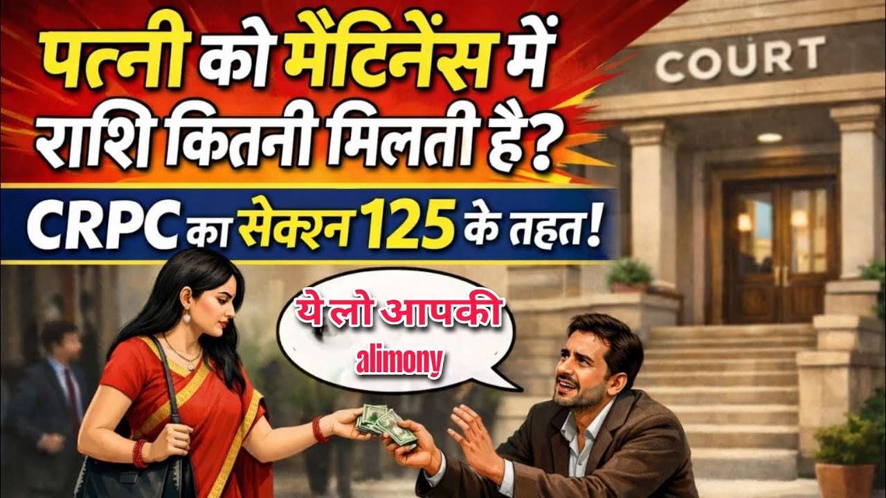 तलाक के बाद पत्नी को alimony कितनी मिलती है || CRPC 125|| BNSS 144 