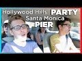 Hollywood Hills Party & Santa Monica Pier | Evan Edinger Travel