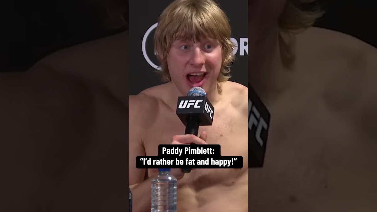 Paddy Pimblett with an all-time press conference moment from 2022 😂