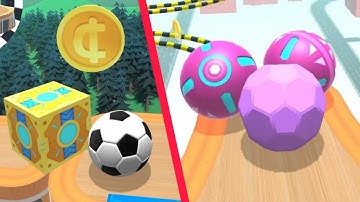 Sky Rolling Ball 🏈INSANE SPEED🌈🎯 All Levels Gameplay Android, iOS (Part 80)