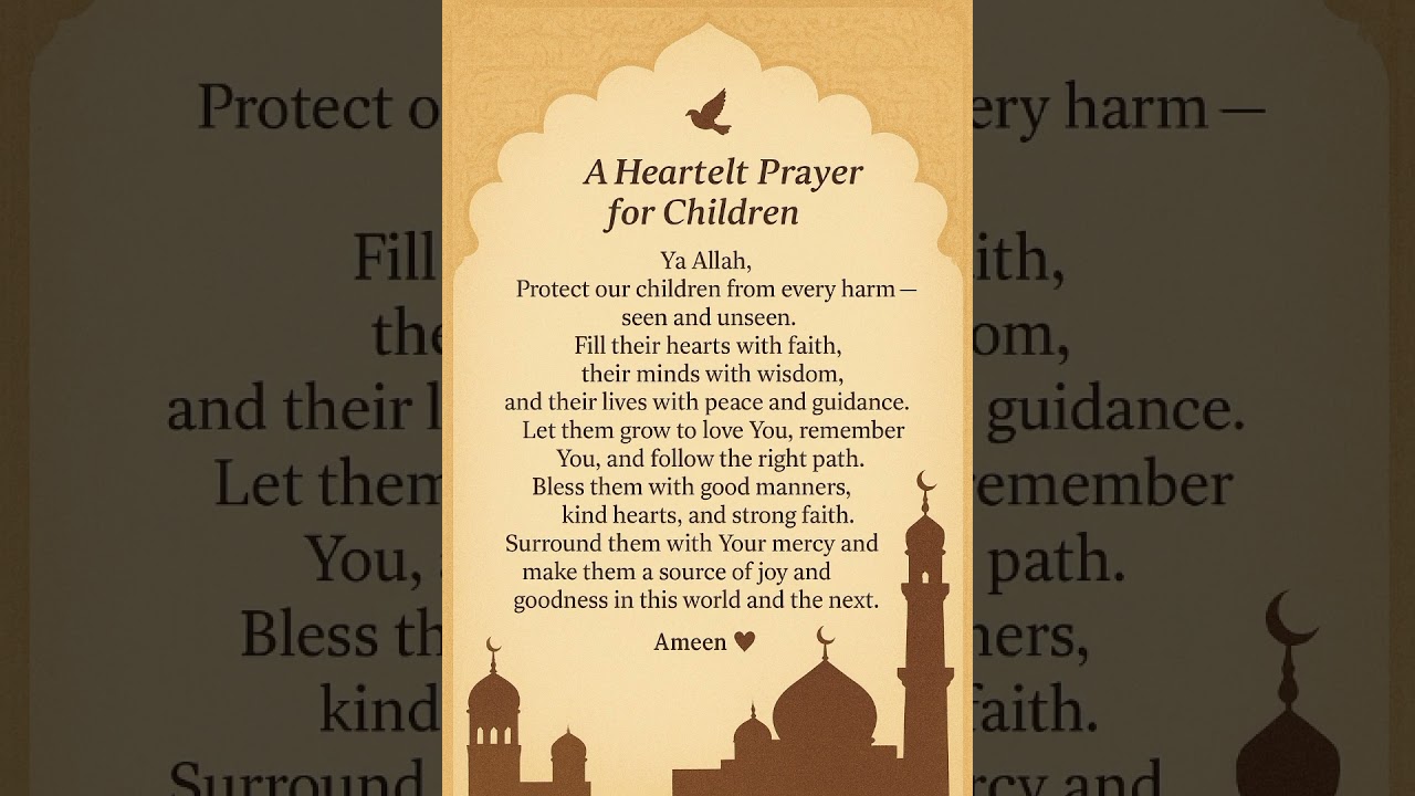 A Heartfelt Prayer for Children💚✨.