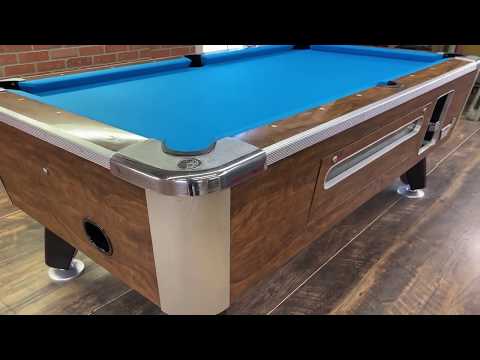 6 1/2 Valley Brown Used Coin Operated Pool Table