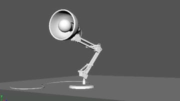 Lamp Jumping Animation (Maya 3D)