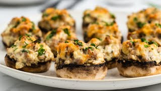 Best Ever Sausage And Cream Cheese Stuffed Mushrooms Recipe