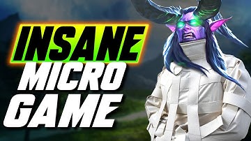 INSANE Micro Game HIGH LEVEL WC3 PLAY! - Grubby