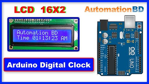 Digital clock using arduino and 16X2 LCD.