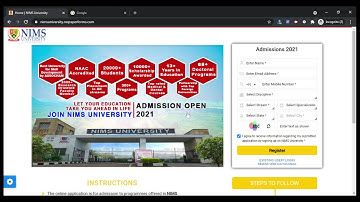 NIMSEE Application Form (Released) -How to Fill NIMS Entrance Examination Application Form