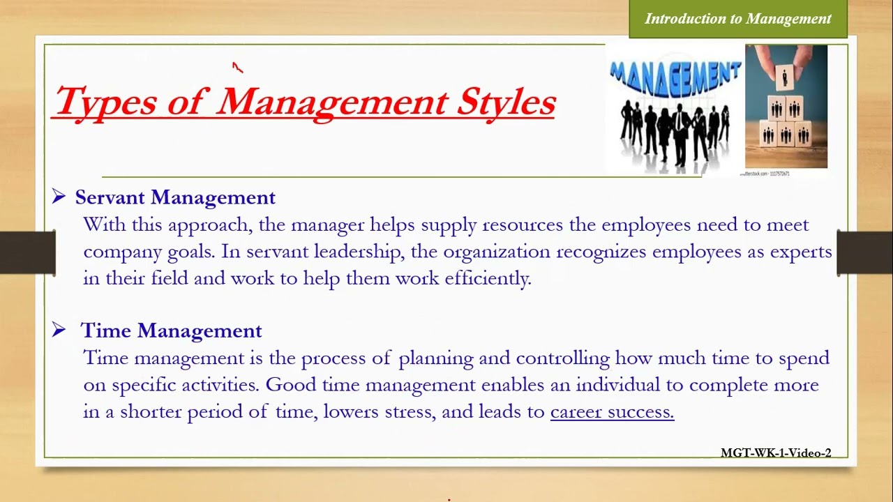 Manager and Management Styles YouTube
