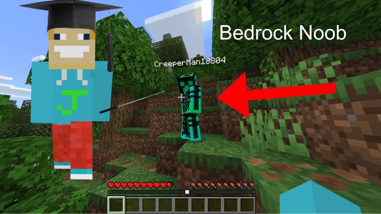 I helped a Bedrock Noob beat Minecraft for the first time - YouTube