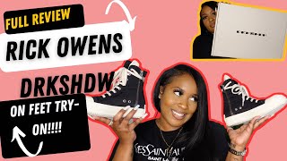 Rick Owens Drkshdw Ramones Unboxing - Pricing, Size, Try On