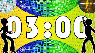 3 Minute Disco Ball Dance 🕺 Countdown Timer! 💃✨ 🎶 Details