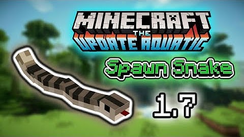 ✔MCPE How to Spawn Snake using command block (Tutorial)