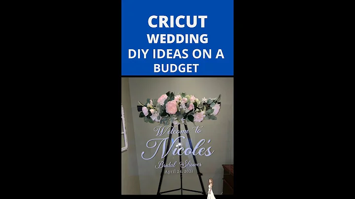 CRICUT diy WEDDING decor ideas on a BUDGET #shorts