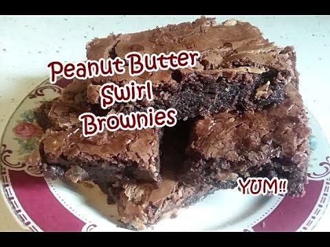 Peanut Butter Swirl Brownies