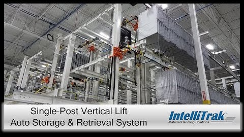 Overhead Conveyor for Automotive Storage & Retrieval - Single-Post Lift -  IntelliTrak 150 Series