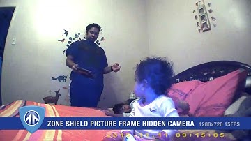 Actual Footage From The Zone Shield Picture Frame Hidden Camera