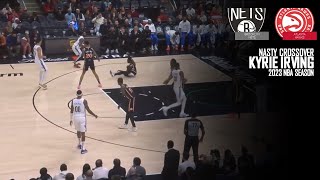 Kyrie Irving | Makes Aaron Holiday TOUCH EARTH With Nasty Step-Back | BKN@ATL | 2023 NBA SEASON