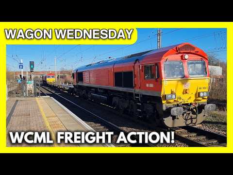 Fast Intermodal Freight at Warrington Bank Quay railway station | Wagon Wednesday Power!