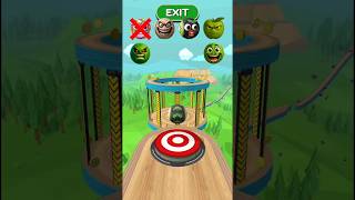Which face balls cross this level ❓(let's find out)🙀#gameplay #youtubeshorts#goingbolls