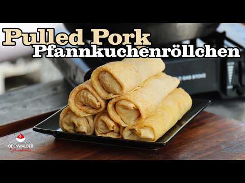 Street Food Style: Grilled Pulled Pork Pancake Rolls