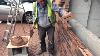 Another job on the house, urning a grade into a music studio- I show you how to brick the door up to make it into a room.