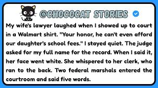 My wife's lawyer laughed when I showed up to court in a Walmart shirt. Your honor, he ...