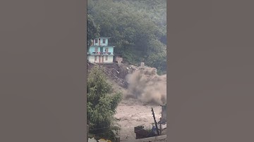 Building Collapse Due to FlashFlood #shorts