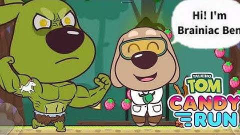 Talking Tom Candy Run Brainiac Ben Unlocked vs Roy Raccoon Shop Completed Gameplay Android ios