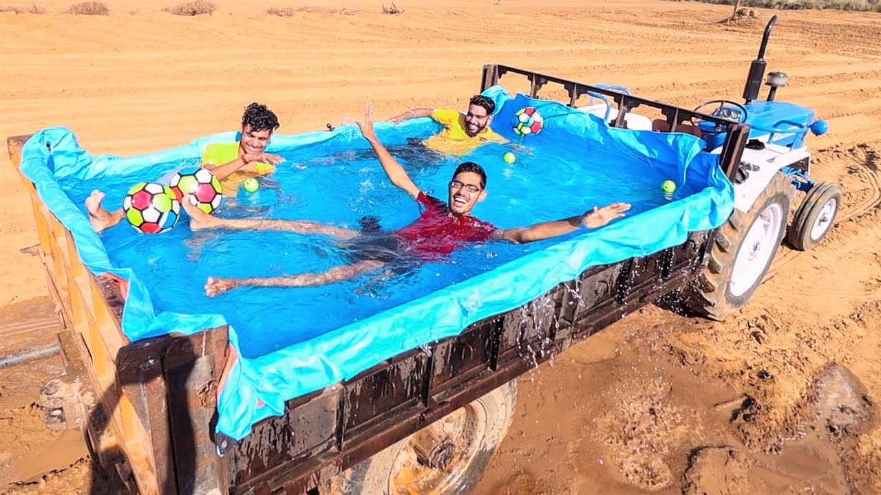 Anywhere Swimming Pool | हमने बनाया चलता फिरता स्विमिंग पूल 🤣🤣