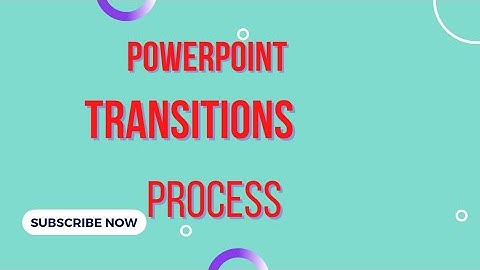 transition menu in power point
