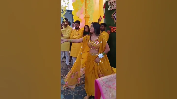 Sanjana yaduvanshi ki haldi#trending #viralvideo