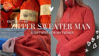 Making My Father A Sweater // Zipper Sweater Man Project Vlog