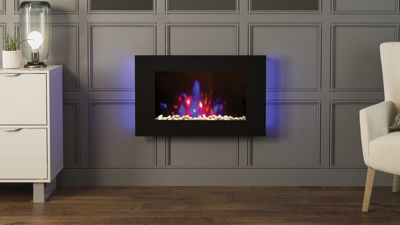 Azonto Electric Fire, Wall Hung Electric Fires from The FLARE Collection