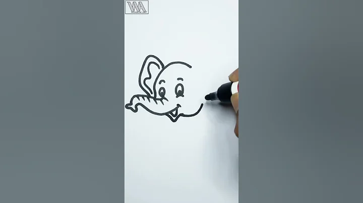 How To Draw an Elephant 🐘 || Very Easy Drawing Tutorial for Beginners || #elephant #drawing #shorts