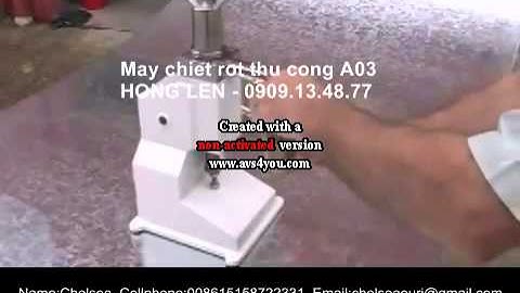 Máy chiết rót thủ công A03, máy chiết rót kem mỹ  phẩm dập tay, LH 0909.13.48.77