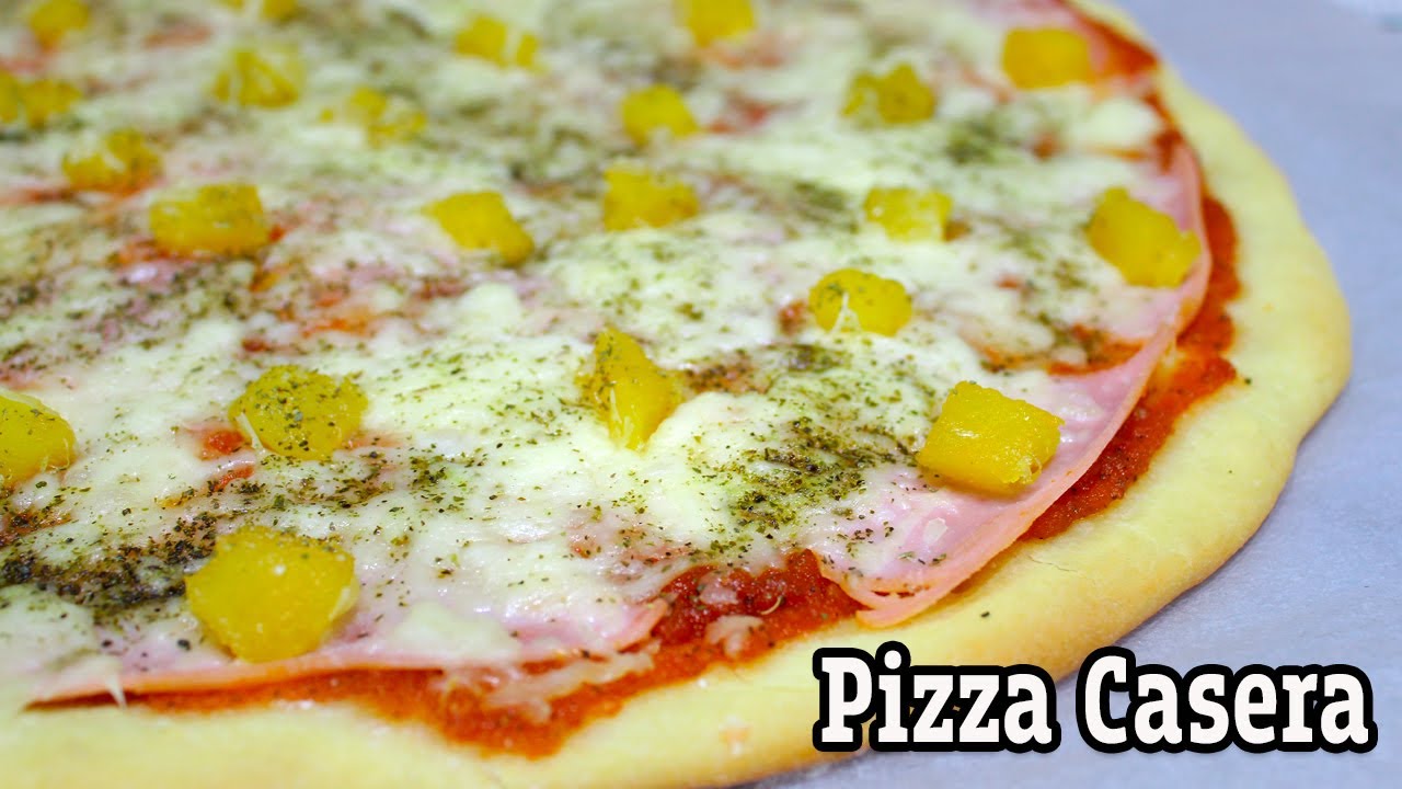 🔥Cómo HACER una PIZZA🍕 CASERA (HAWAIANA)🍍 | Victoria Abanto