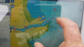Using navionics app on a boat ipad or tablet