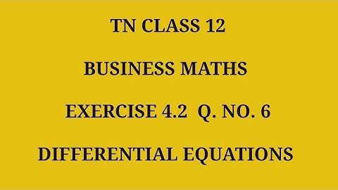TN 12th Business maths chapter 4 exercise 4.2 question number 6