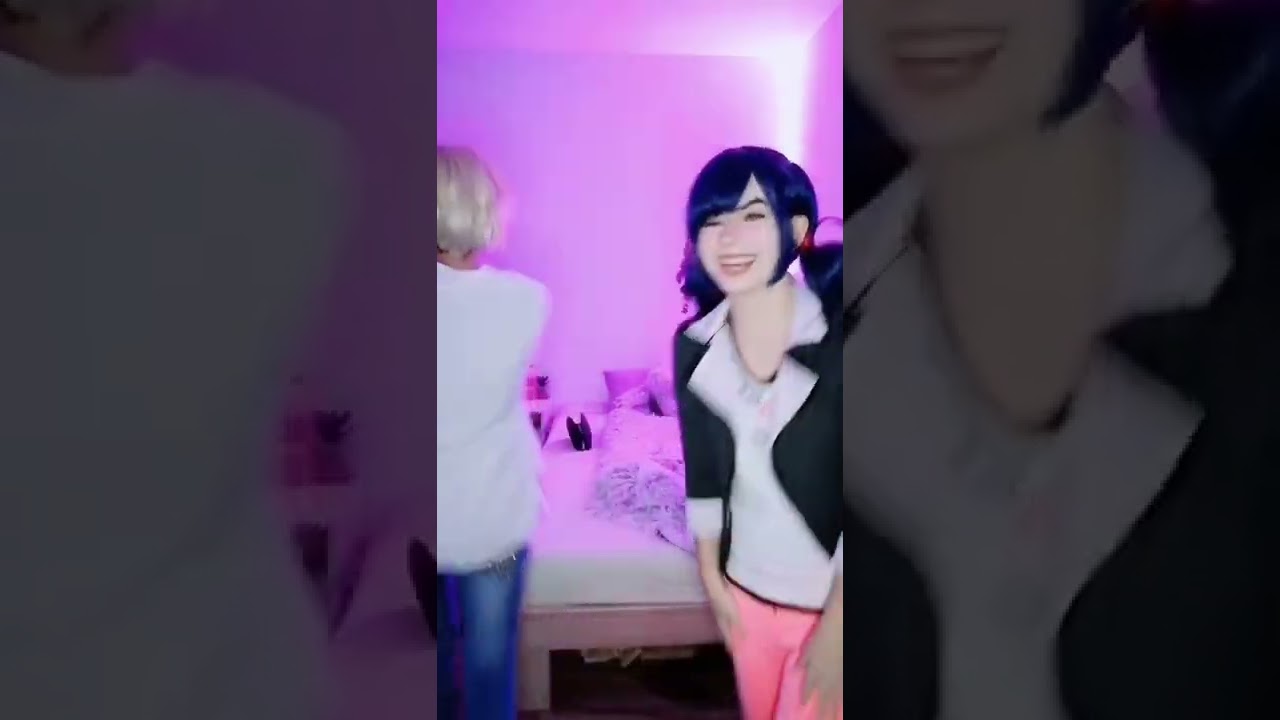 Marinette Dupain-Cheng and Adrien Agreste #cosplay blooper | Miraculous Ladybug