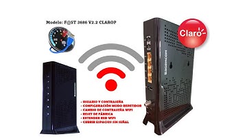 CONFIGURAR CABLE MODEM SAGEMCOM DE CLARO COMO REPETIDOR WIFI