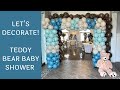 Setup With Me - Teddy Bear Baby Shower (For A Boy) | Time-Lapse Video
