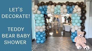 Setup With Me - Teddy Bear Baby Shower (For A Boy) | Time-Lapse Video