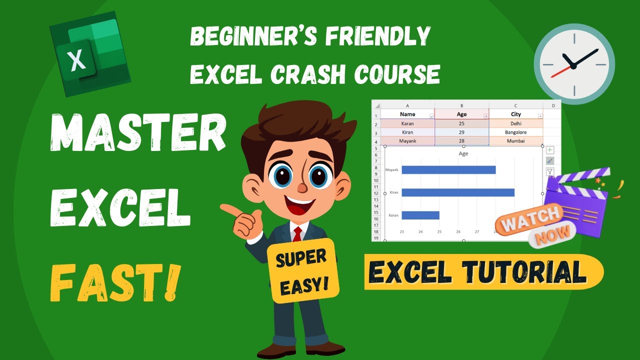 Excel for Beginners | Learn Excel Fast with This Easy Crash Course! # ...
