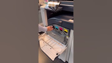 How to replace a toner on the Xerox VersaLink C7100? #howto #toner #printer #xerox