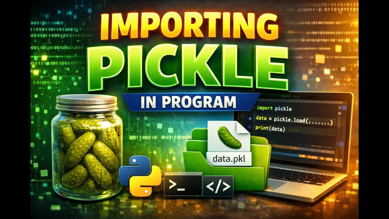 Python for Class XII- Importing Pickle in Python Program
