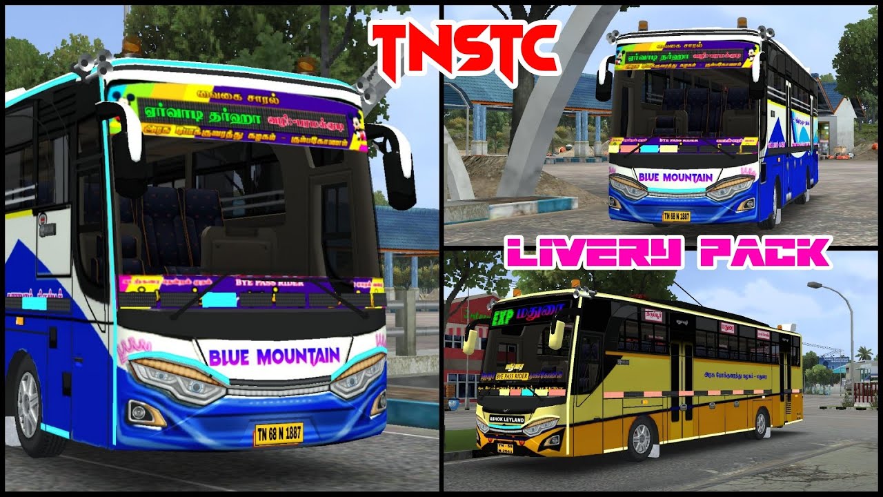 🎀 TNSTC 🤩 BUS HD BLUE 💙 & YELLOW 🟡 LIVERY PACK VIDEO 📸 ‼️ DOWNLOAD 👇 ...