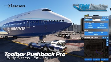 MSFS | Aerosoft Toolbar Pushback Pro | Early Access