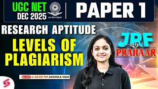 UGC NET Paper 1 | Research Aptitude UGC NET Paper 1 | Levels Of Plagiarism UGC NET By Anshika Mam